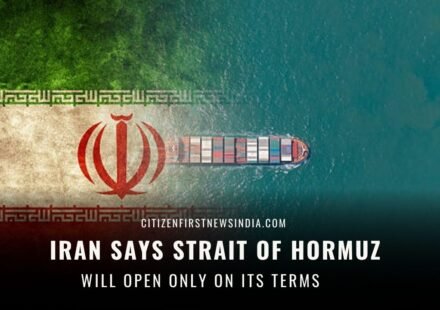 Iran Says Strait of Hormuz Will Open Only on Its Terms