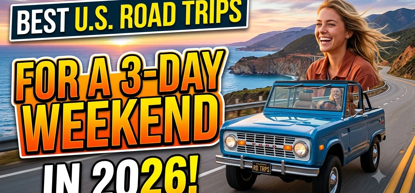 Best U.S. Road Trips for a 3-Day Weekend in 2026